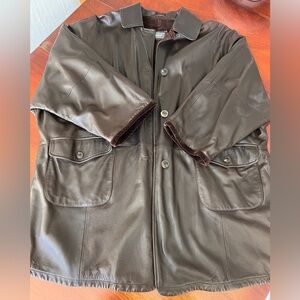 Vintage Bally Chocolate Brown Leather Jacket